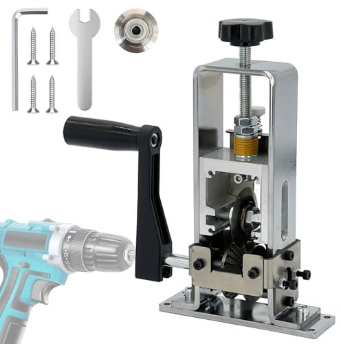 LILOOVKE Pelacables 1-25mm Herramienta Máquina para Manivela o Taladro Pelacables Manual Se puede fijar o quitar para Reciclaje de Chatarra de Cobre（plateado）