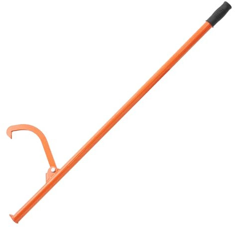 VEVOR Cric à bûches 1180 mm, lève-bûches de diamètre 81 cm, lève-Tronc d'arbre en Acier Robuste avec Crochet d'inclinaison réglable, Outil d'exploitation forestière, pour Rouler et serrer Les bûches