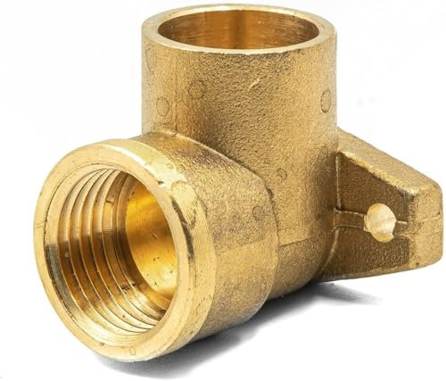 Messing-Gewindefitting Wandwinkel Lötfitting IG 15x1/2 | Messing-Wandwinkel für Löt- & Gewindeanschlüsse