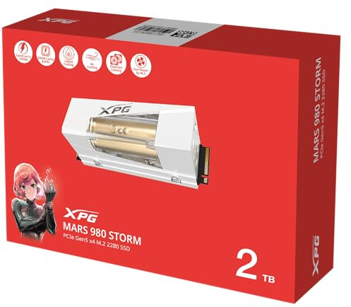 ADATA XPG Mars 980 Storm 2 TB bis zu 14000 MB/s PCIe Gen5 x4 M.2 2280 Solid State Drive