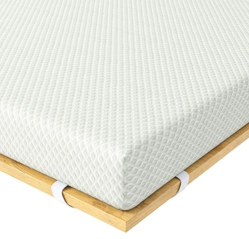 Ego Home Surmatelas en Gel 80 x 200 cm H3 Doux avec extrait de thé Vert, certifié Oeko-Tex, 140 x 200 cm, pour lit à sommier tapissier, canapé-lit, Housse en Gel, Mousse à Froid, Hauteur 9 cm
