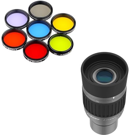 SVBONY 7pcs Filters Set with SV135 Zoom Eyepiece, Zoom 7 to 21mm