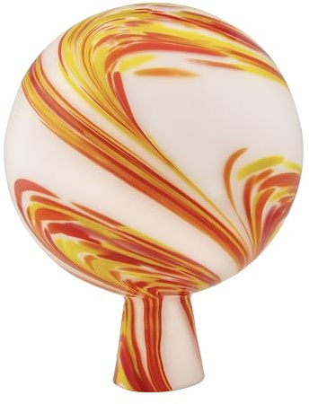 Windhager Boule de Jardin Multicolore Rouge - Ø 15 cm - Boule de Rose en Verre de Jardin, Décoratif