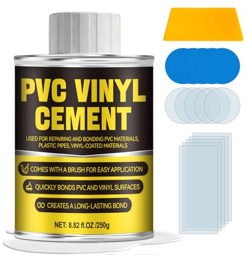 Allisway 250g Colla per Plastica, Colla per PVC, Kit Riparazione Materasso Gonfiabile, Impermeabile, Adesione Duratura, Appositamente Studiato per Gommoni, Piscine Gonfiabili, Ciambelle da Nuoto