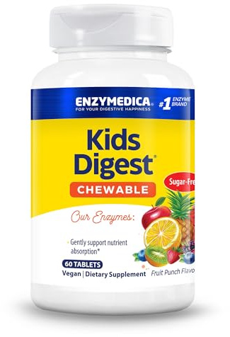 Enzymedica Kids Digest, Fruit Punch - 60 chewables, 60 g