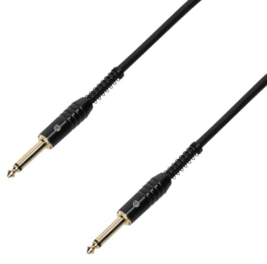 Adam Hall Cables 3 STAR IPP 0300 - Câble Instrument Jack 6,35 mm mono vers Jack 6,35 mm mono 3 m