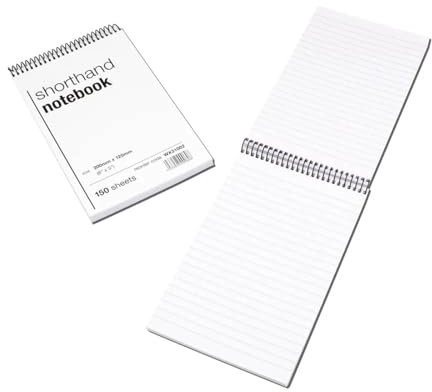 Whitebox Spiral Shorthand Notebook 150 Leaf [Pack of 10]