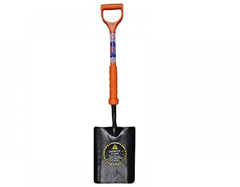 Faithfull INSTAPER Taper Mouth Shovel f/st ins Shaft Yard, Orange