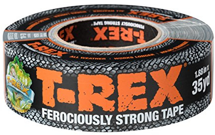 T-REX Tape Ferociously Strong Waterproof Graphite Grey Tape, 48mm x 32m, A High Strength Duct or Gaffer Cloth Adhesive Repair Tape that is Also UV Resistant From the Makers of the Original Duck Tape
