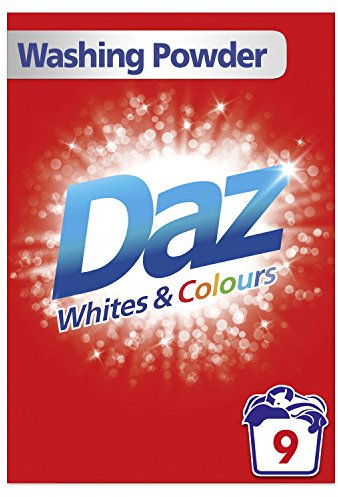 Daz Lessive en poudre avec boosters de luminosité intégrés 9 lavages 960 g Blanc et couleurs