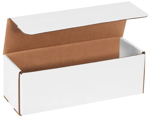 BOX USA Shipping Boxes Small 12L x 4W x 4H, 50-Pack | White Corrugated Cardboard Box Mailer for Packing, Moving, Storage | Bulk Gift Box or Product Packaging for Small Business, Home, FBA