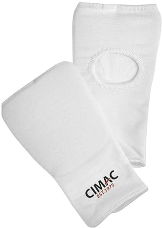 CIMAC Karate Fist Protectors - Child (8cm Glove Width) - Suitable for Boxing, Karate, MMA, Boxing, Muay Thai, & Other Contact Sports, 12mm Thick EVA Foam Padding, Elasticated Bandage-Type Material
