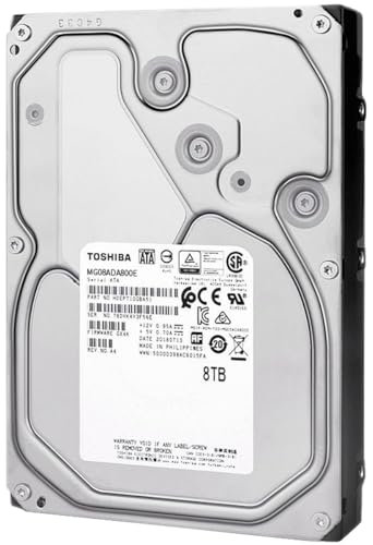 Disco duro MG06ACA800E Toshiba 8 TB SATA 6 Gb/s Enterprise NAS HDD serie MG (nuevo w/garantía) HDEPV11GEA51 512e 256 MB 3,5 pulgadas 7200 RPM