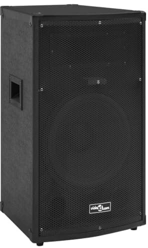 vidaXL Altoparlante da Palco Passivo HiFi Professionale Tecnologia Subwoofer Cassa Impianto Audio Sistema Acustico Diffusore Stereo Nero