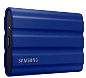 SAMSUNG T7 Shield 2TB Portable SSD, USB 3.2 Gen2, Rugged, IP65 Rated, for Photographers, Content Creators and Gaming, External Solid State Drive (MU-PE2T0R/AM, 2022), Blue