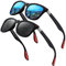 Perfectmiaoxuan Gafas de sol polarizadas para hombres y mujeres Verano Vacaciones futuristas Pesca Conducción clásicos vintage gafas irrompibles protección UV