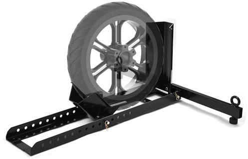 Adjustable Motorcycle Stand, Wheel Chock Upright with Capacity of1800lbs, Heavy Duty Motorcycle Wheel Chock for 15-22 Wheels