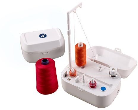 Automatic Battery Operated Bobbin Winder, White