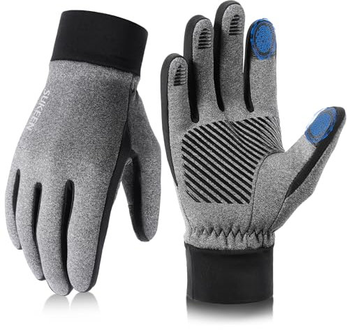 Winter Handschuhe Herren Damen Thermo-Handschuhe Touchscreen Winterhandschuhe Fahrradhandschuhe Anti-Rutsch Winddicht Handschuhe zum Autofahren Radfahren Skifahren Arbeiten Outdoor
