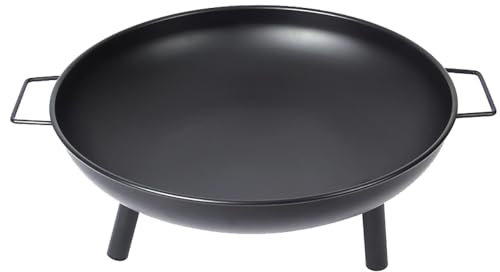 HYCHIKA Round Fire Pit 58cm, Outdoor Garden Fire Bowl Firepits for Patio, Balcony & Camping