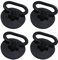 4 Pack Silicone Sink Bath Plug with Handle, Kitchen & Bathroom Drain Stopper Plug, Drain Plug for Pedestal Sink, Durable & Easy-to-Clean Bath Plug（Drain Plug Size Between 39mm to 46 mm)
