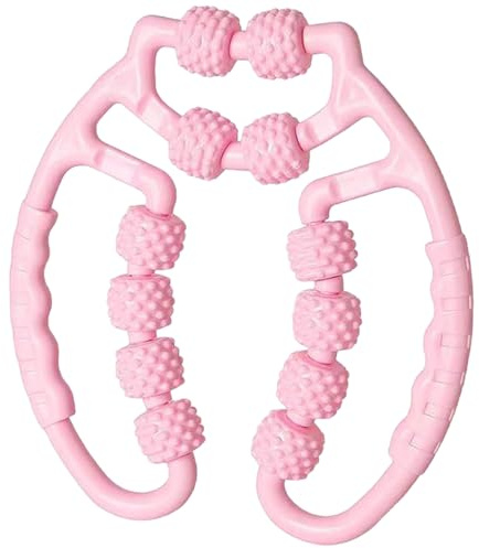 Rodillo de piernas, rodillo muscular manual anticelulítico de 360° con 12 ruedas para relajar los músculos, masajeador de muñecas, manos, pies y muslos. de piernas para músculos.