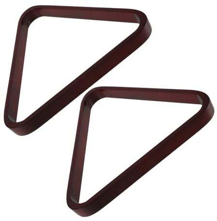 Alipis 2 Piezas Triángulo de Billar de Madera Maciza para Mesa de Billar Rack Profesional Ball Accesorio para Clubes y Uso Competitivo