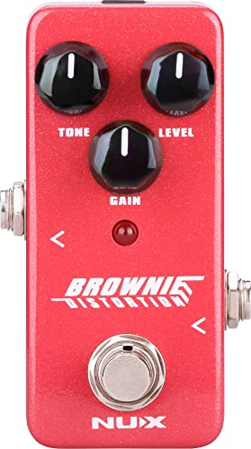 Pedal de distorsión analógico de sonido marrón Brownie NDS-2