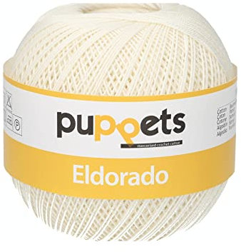 Puppets 4576006-08926 Häkelgarne, 100% Baumwolle, 8926, Stärke 6, 100g, 100 Gramm