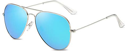 LumiSyne Rétro Lunettes De Soleil Polarisées Pour Homme Femme Style Pilote UV 400 Protection Miroir Lentille Monture En Métal Lunette De Vue Conduite Voyage