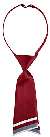 Allegra K - Cravatta da donna con laccetto regolabile a righe Rosso vinaccia Taglia unica