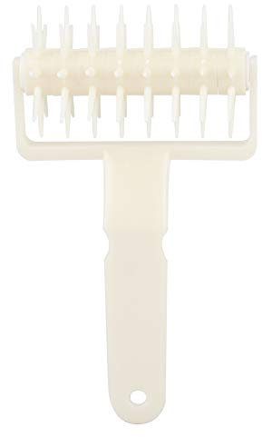 Cortador de ruedas de aguja, duradero, 21x12 cm, perforadora de pan para pasteles, perforadora de masa, rodillo de masa, para panadería casera