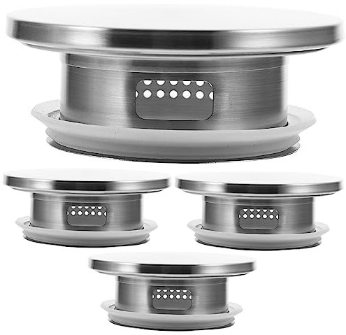 HEMOTON 4 Pièces Couvercle De D'eau Froide Pichet à Thé En Verre Couvercles Pour Carafe à Eau Couvercles En Verre Pichets Avec Couvercles Métal Bouilloire Acier Inoxydable