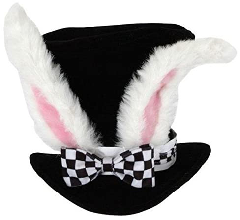 Osterhut Häschen Hut | Häschen-Ohr-Zylinder | Zylinder Hut Topper Plüsch Hut | Samt-Zylinder Kostüm Herren Damen | Für Erwachsene, Rabbit Topper Plüsch-Hut Für