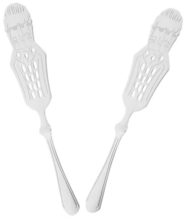 Mikikit 2 Cucharas De Absenta De Acero Inoxidable Cucharas Para Té Helado Cucharas Para Fuente De Absenta Cucharas Para Helado Cucharas Para Hielo Cucharas Para Bar Cucharas Para