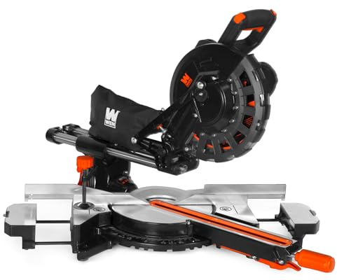WEN 15-Amp 10-Inch Single-Bevel Sliding Compound Miter Saw with Laser (MM1014T)