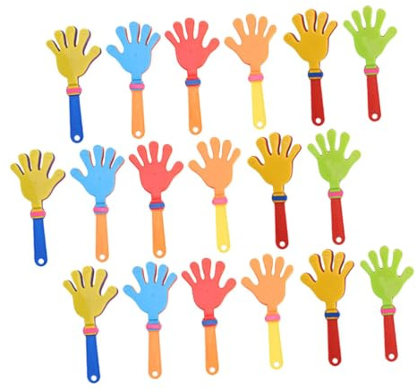 Gogogmee 24piezas Aplausos De Mano Coloridos De Plástico Tableros Para Claquetas Juguetes Para Animar Eventos Deportivos Fiestas De Cumpleaños