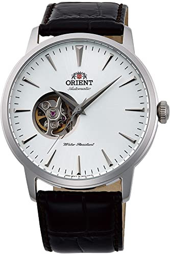 Orient Unisex Erwachsene Analog Automatik Uhr mit Leder Armband FAG02005W0