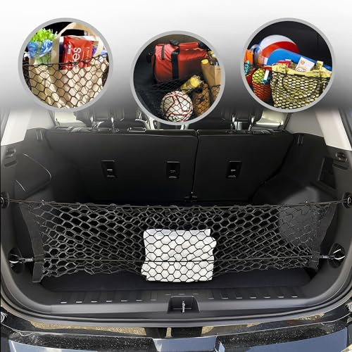 Envelope Style Trunk Mesh Cargo Net for GMC Terrain 2018-2025 - Car Accessories - Premium Trunk Organizers and Storage - Cargo Net for SUV - Vehicle Carrier Organizer for GMC Terrain