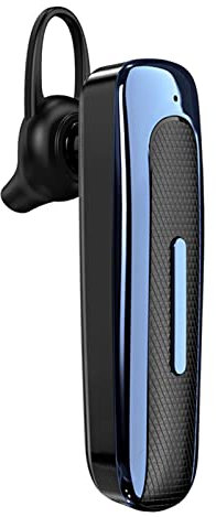 Drahtloses Bluetooth Headset, Freisprech Bluetooth Ohrhörer, E1 Bluetooth Freisprecheinrichtung Business Headset kabelloser Stereo Kopfhörer für sicheres Fahren und Laufen(schwarz blau)