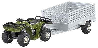 Britains Farm Toys Quad Bike mit Anhänger - 1:32 Scale Farm Set Sammlerstücke für Kinder & Erwachsene - Druckguss Traktor Spielzeug - Lernspielzeug +3 Jahre alt – Geburtstags