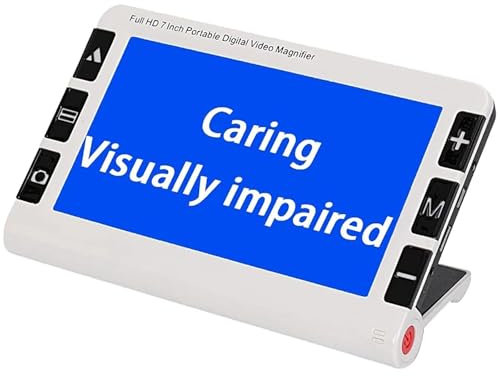 Lente D'Ingrandimento Digitale Portatile Da 7 Pollici, Ausilio Visivo Elettronico, Zoom 2X-32X, 26 Modalità Colore, Uscita AV HDMI USB, Per Leggere Caratteri Piccoli, Libri, Anziani Ipovedenti