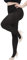 Hiltzo Damen strumpfhose Große Größen Semi-Blickdicht strumpfhosen in Übergröße Plus Size tights mit Hohem Bund, Elastisch und Bequem Schwarz 4XL