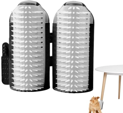 Cepillo de pared para gatos, cepillo de esquina para gatos, cepillo de cuidado para gatos, herramienta de cuidado de masaje, para gatitos de pelo largo y corto, para perros, libro de mascotas