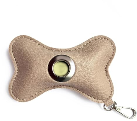 Hund Hundekotbeutel Spender, Leder Kotbeutelspender für Hunde mit Reißverschluss und Karabinerhaken für alle Hundebesitzer und professionelle Hundetrainer (ohne Kotbeutel)