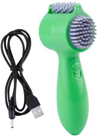WRITWAA Massaggiatore Testa Elettrico Vibrante Dispositivo per Massaggi USB Rullo per Massaggio Cervicale Strumento per Massaggi Elettrici Aiuta ad Alleviare Stanchezza e Colore Casuale
