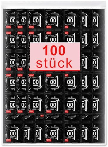 Preservativos (100 Unidades) - Preservativos Para Hombre - Sensación Natural - Preservativo Extrafinos Para Una Sensación Intensa Durante El Acto Sexual - Ancho 53 mm - Preservativo Para Hombre