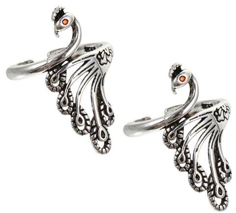 Homoyoyo Anillos Ajustables para Tejer y Ganchillo 2 Piezas de Metal Plateado Herramienta Creativa para Hilo Dedal para Dedos Portátil y Fácil de Usar