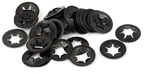 sourcing map 30 Stück Innenzahn Schnellverschluss Geschwindigkeitssperre Stern Sicherungsscheibe 8mm x 18mm