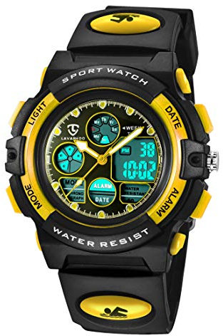 aswan watch Orologi, Orologi per bambini, Adolescenti Sport all'aria aperta Orologi digitali Orologi digitali multifunzione impermeabili con luci a LED e orologi da polso per bambini
